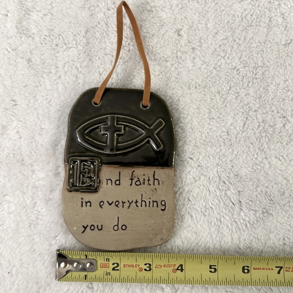 VTG🎏“End Faith in Everything you do”. Beautiful ceramic wall decor. - Picture 3 of 4